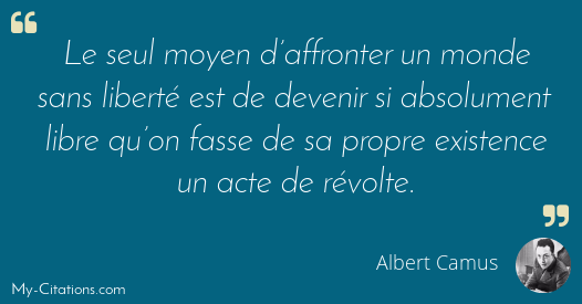 Citation Albert Camus