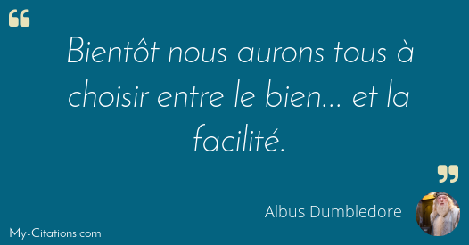 Citation Albus Dumbledore