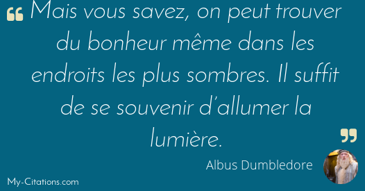 Citation Albus Dumbledore