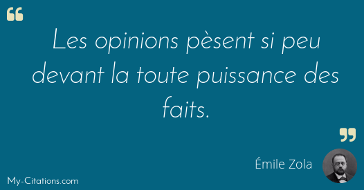 Citation Emile Zola