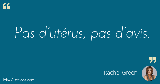 Citation Rachel Green